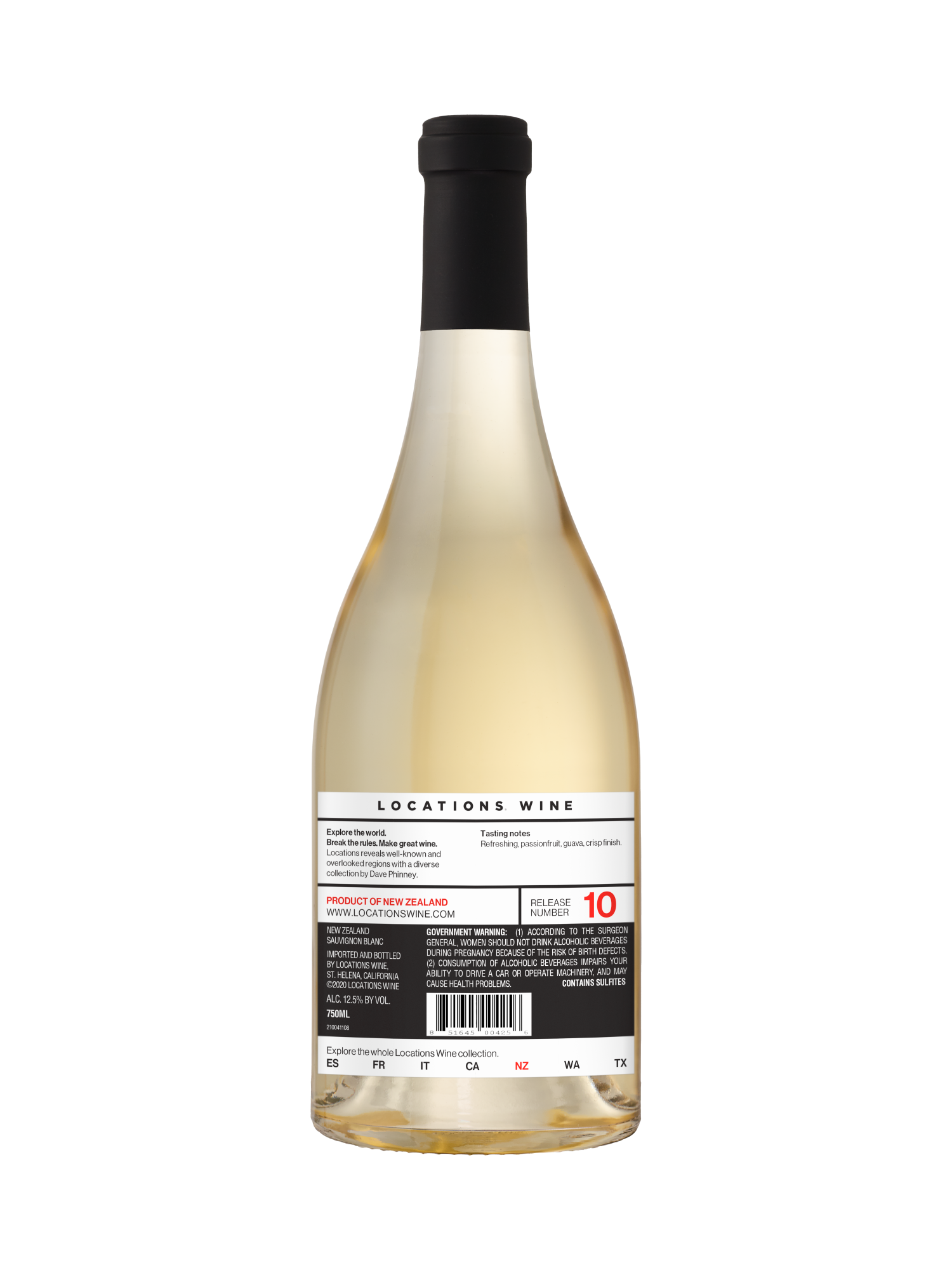 Locations New Zealand Sauvignon Blanc 750ML image number 2