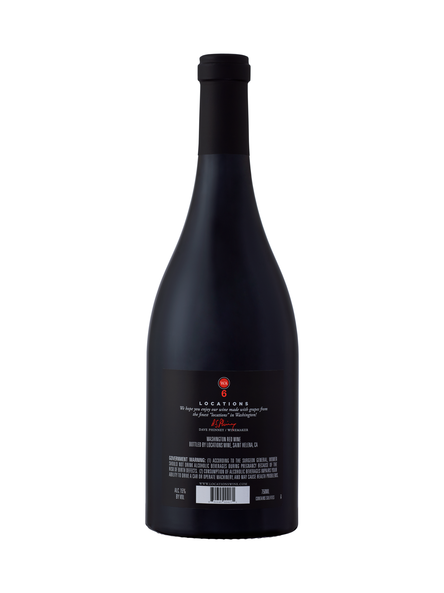 Locations WA Washington Red Wine 750ML image number 2